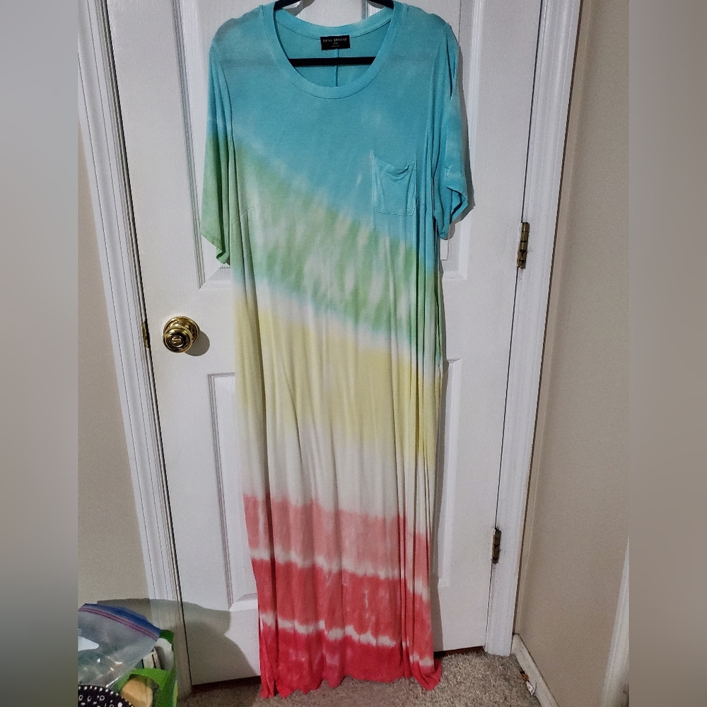 Lane Bryant Short-Sleeve Maxi Dress